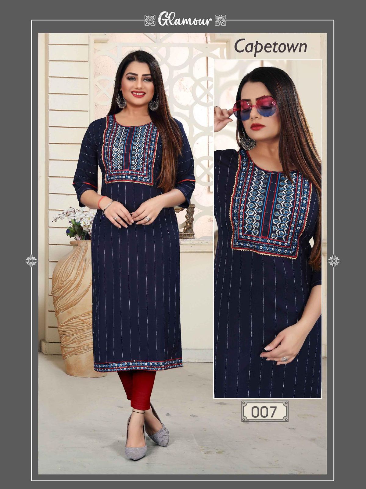 Beauty Queen Capetown 2 Ethnic Wear Wholesale Kurti Collection 